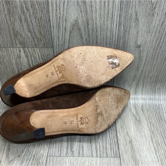 Saks Fifth Avenue Brown Suede Shoes - Picture 12 of 14